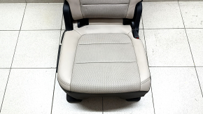 Rear seat, 2nd row, right, Ford Escape MK4 20-22, without airbag, leather, beige with black, perforation, crack on the lining