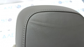 Rear right headrest Porsche Macan 15-18 leather gray achatgrau, dented
