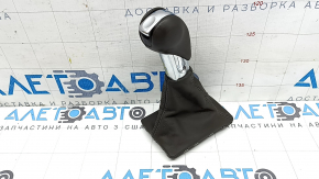 Porsche Macan 15-18 automatic transmission knob, achatgrau gray leather, scratches