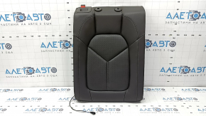 Right rear seat backrest for Porsche Macan 15-18, achatgrau grey leather, heated, perforated, scratches, dents
