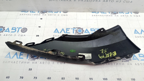 Left front bumper lip of the Audi E-Tron 19-23 Quattro, sand, scratches, crack