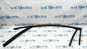 Upper front left door molding for Ford Escape MK4 20-24 chrome, with glass seal, butt