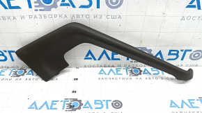 Left side center console trim for Porsche Macan 15-18, achatgrau gray leather
