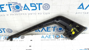 Left side center console trim for Porsche Macan 15-18, achatgrau gray leather