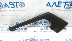 Porsche Macan 15-25 center console trim, right side, gray achatgrau leather, broken fasteners