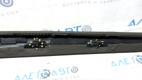 Porsche Macan 15-25 center console trim, right side, gray achatgrau leather, broken fasteners