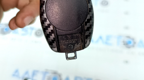 Porsche Macan 15-22 key, 4 buttons, carbon fiber, paint peeling, bumps