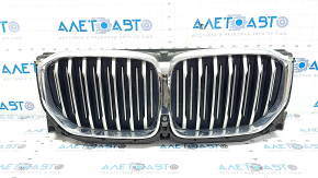 BMW X5 G05 19-23 radiator grille assembly with 3.0T radiator deflector blinds with motor, X-LINE, with 360 camera, chrome, sand