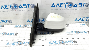Left side mirror assembly for BMW X5 G05 19-23, 9 pins, turn signal, heated, memory, auto-dimming, BSM, camera, white, scratches