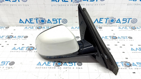 Right side mirror assembly for BMW X5 G05 19-23, 9 pins, turn signal, heated, memory, BSM, camera, white, scratches