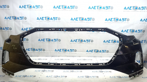 Bare front bumper for Audi E-Tron 19-23 with parking sensors, Quattro, black LY9T, without plugs, scratches, sand, broken fastener