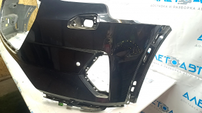 Bare front bumper for Audi E-Tron 19-23 with parking sensors, Quattro, black LY9T, without plugs, scratches, sand, broken fastener