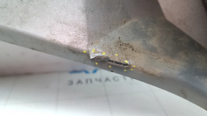 Front bumper center lip, Audi E-Tron 19-23, silver, Quattro, scratches, broken lip, bent