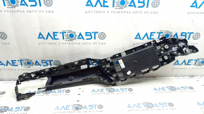 Right front panel bracket for Audi E-Tron 19-23, black, part of the housing is broken off, no fragment