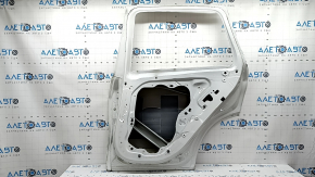 The door is bare, rear right BMW X5 G05 19-24 aluminum, white A96, dented, bump