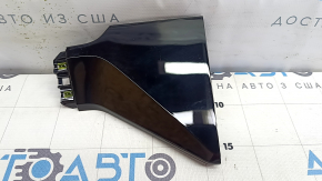 Front panel trim, center left, Audi E-Tron 19-23, glossy black, scratched