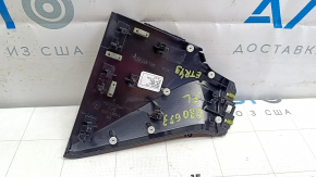 Front panel trim, center left, Audi E-Tron 19-23, glossy black, scratched