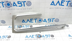 Right front bumper grille molding BMW X5 G05 19-23 chrome, X-Line, broken mount, sand