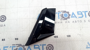 Right side lower center console monitor trim panel for Audi E-Tron 19-23, glossy black, scratches
