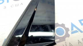 Right side lower center console monitor trim panel for Audi E-Tron 19-23, glossy black, scratches