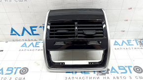 BMW X5 G05 19-24 center console air vent with trim, gloss black, 4-zone control, scratches