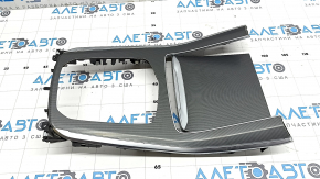 BMW X5 G05 19-24 center console trim, gray, backlit, scratches, chrome peeling