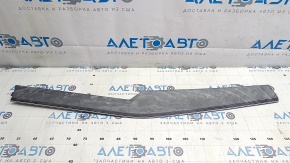 Upper right front panel trim for Audi E-Tron 19-23 in dark gray wood with chrome molding
