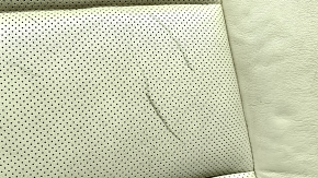Rear seat, 2nd row, lower part, Lexus ES300h ES350 13-14, beige leather, perforation, cracks in the leather