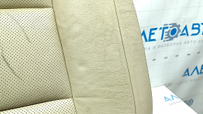 Rear seat, 2nd row, lower part, Lexus ES300h ES350 13-14, beige leather, perforation, cracks in the leather