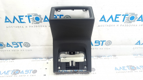 Black rear center console trim for the Audi E-Tron 19-23