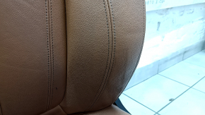 BMW X5 G05 19-23 driver's seat with airbag, electric, heated, memory, Sport, brown leather COGNAC, dry-cleanable, worn