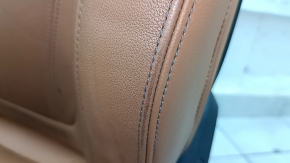BMW X5 G05 19-23 driver's seat with airbag, electric, heated, memory, Sport, brown leather COGNAC, dry-cleanable, worn