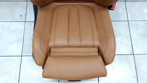 BMW X5 G05 19-23 passenger seat with airbag, electric, heated, Sport, brown leather COGNAC, dry-cleanable