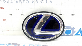 Lexus ES300h 13-18 blue grille emblem, chipped, sand-stained, broken mount