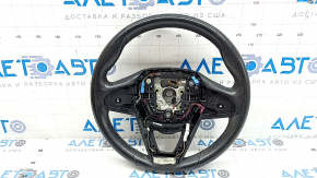 BMW X5 G05 19-24 black leather steering wheel with heating, under the paddle shifters, Sport, scratches, peeling, worn