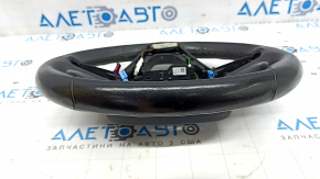 BMW X5 G05 19-24 black leather steering wheel with heating, under the paddle shifters, Sport, scratches, peeling, worn