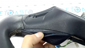 BMW X5 G05 19-24 black leather steering wheel with heating, under the paddle shifters, Sport, scratches, peeling, worn