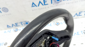 BMW X5 G05 19-24 black leather steering wheel with heating, under the paddle shifters, Sport, scratches, peeling, worn