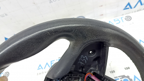 BMW X5 G05 19-24 black leather steering wheel with heating, under the paddle shifters, Sport, scratches, peeling, worn