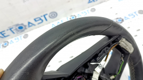 BMW X5 G05 19-24 black leather steering wheel with heating, under the paddle shifters, Sport, scratches, peeling, worn