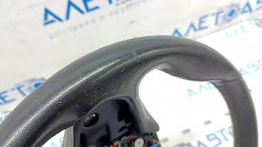 BMW X5 G05 19-24 black leather steering wheel with heating, under the paddle shifters, Sport, scratches, peeling, worn