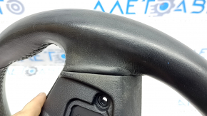 BMW X5 G05 19-24 black leather steering wheel with heating, under the paddle shifters, Sport, scratches, peeling, worn