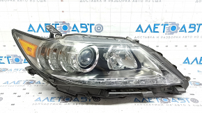 Right front headlight assembly for Lexus ES300h ES350 13-15 pre-rest xenon + LED DRL, with unit, sand, broken mount