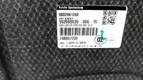 Rear trunk floor for BMW X5 G05 19-24, black, with anti-slip strip, with drive, dry-cleanable