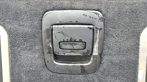 Rear trunk floor for BMW X5 G05 19-24, black, with anti-slip strip, with drive, dry-cleanable