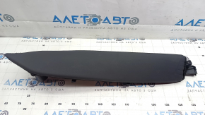 2nd row left side panel for Audi E-Tron 19-23, black leather, missing fastening fragment