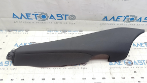 2nd row left side panel for Audi E-Tron 19-23, black leather, missing fastening fragment