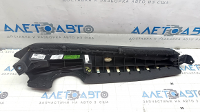 2nd row left side panel for Audi E-Tron 19-23, black leather, missing fastening fragment