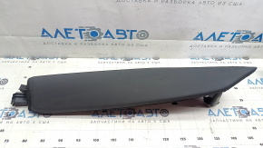Right side bolster for the 2nd row of seats, Audi E-Tron 19-23, black leather, missing a fastening fragment
