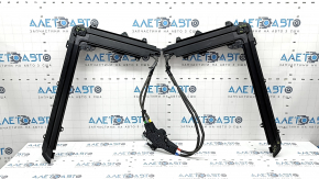 The mechanism of the electric trunk curtain of the BMW X5 G05 19-24 black, the fastenings of the linings are broken